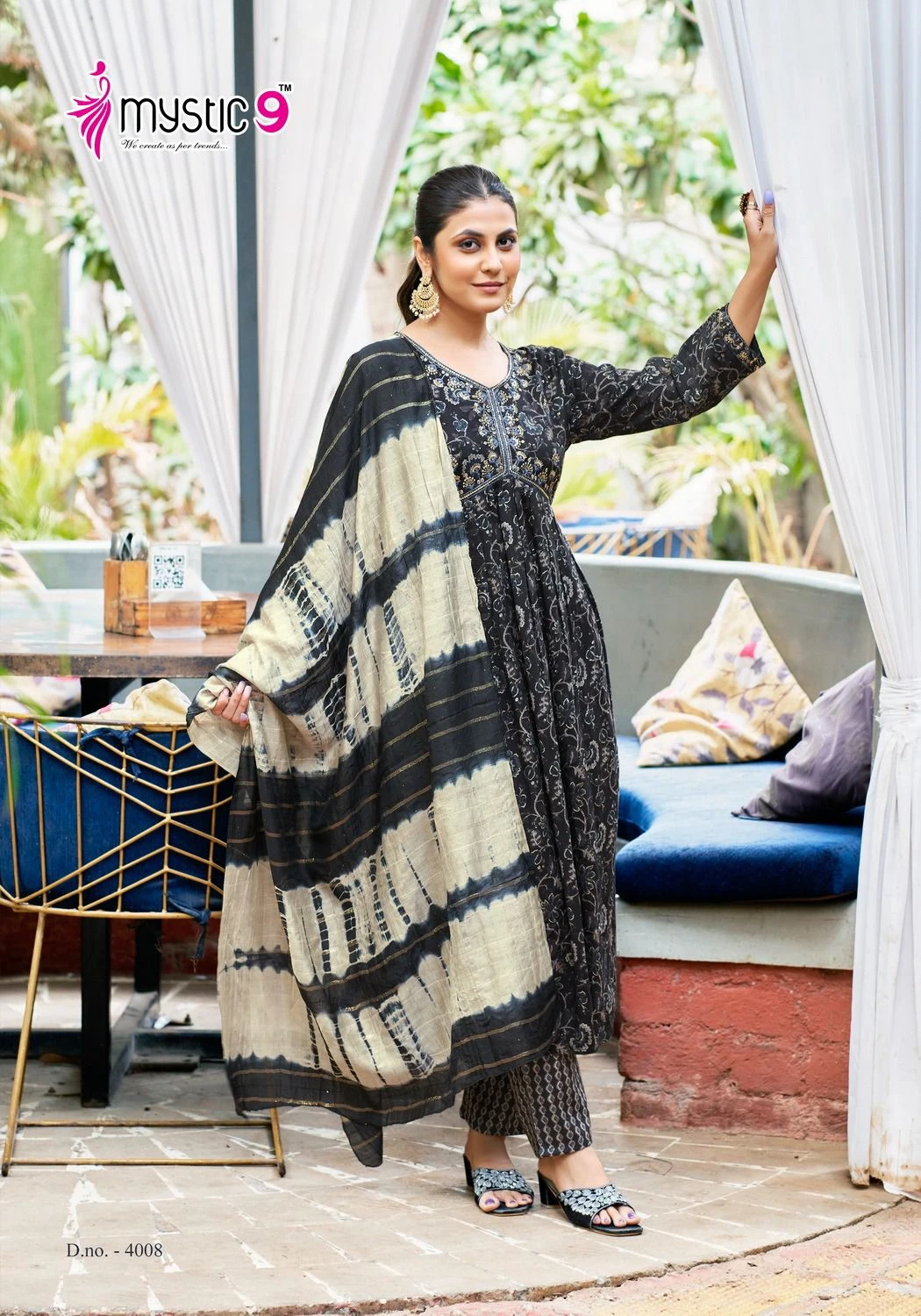 Mystic 9 Heena Vol 4 Premium Quality Rayon Capsule Foil Print Wholesale Readymade Salwar Suit Catalog — Wholesale Salwar Suits, MPA wholesale from Surat — view 2